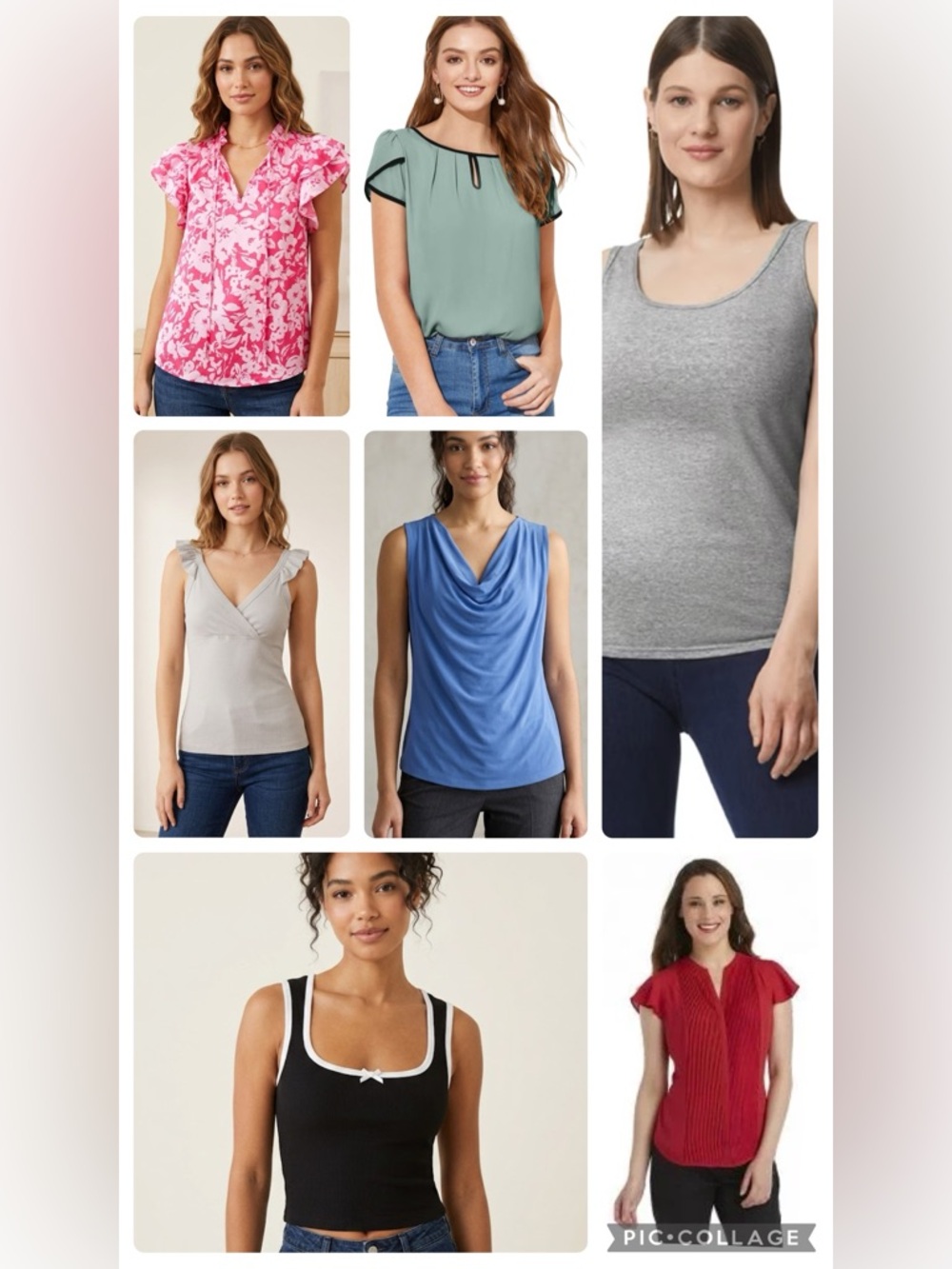 Women's Summer Top Bundle Lot of 7